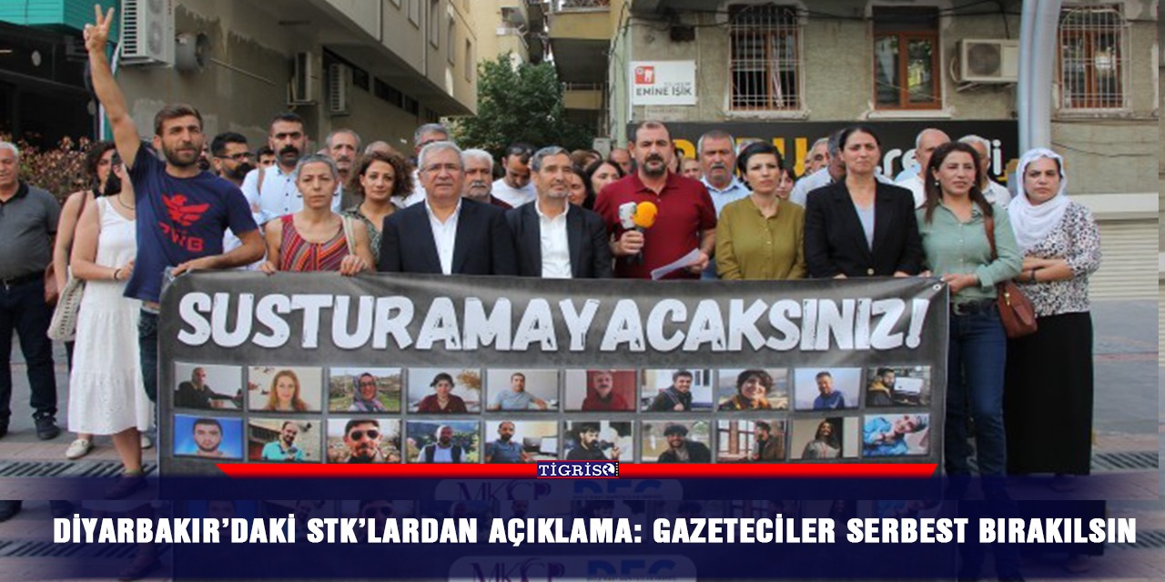 Diyarbakır’daki STK’lardan açıklama: Gazeteciler serbest bırakılsın
