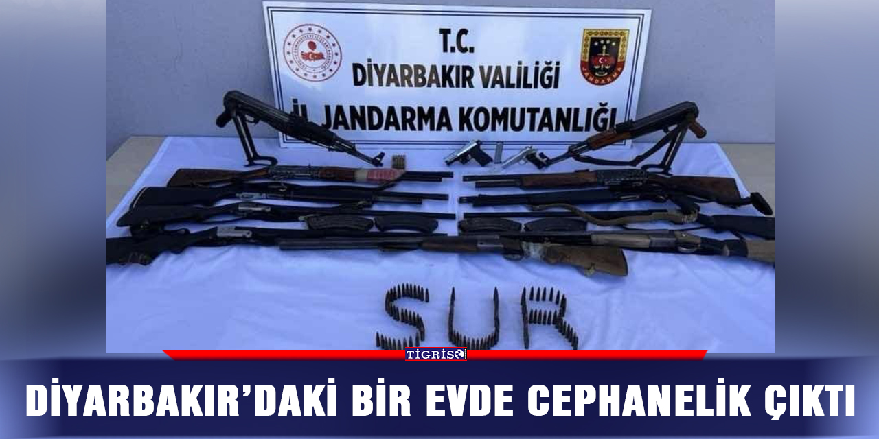 Diyarbakır’daki bir evde cephanelik çıktı