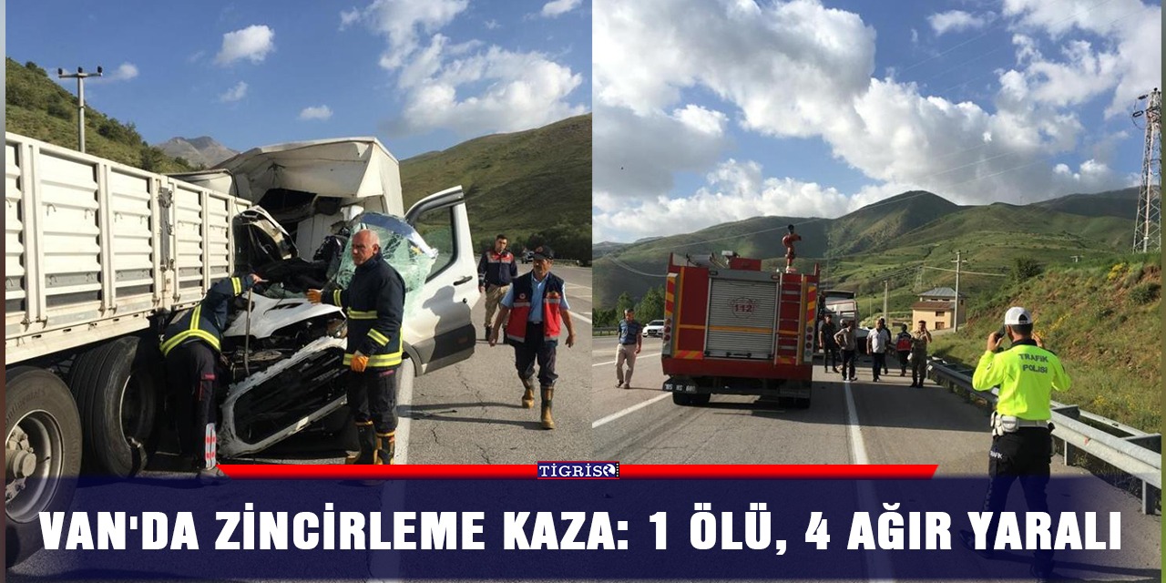 Van'da zincirleme kaza: 1 ölü, 4 ağır yaralı