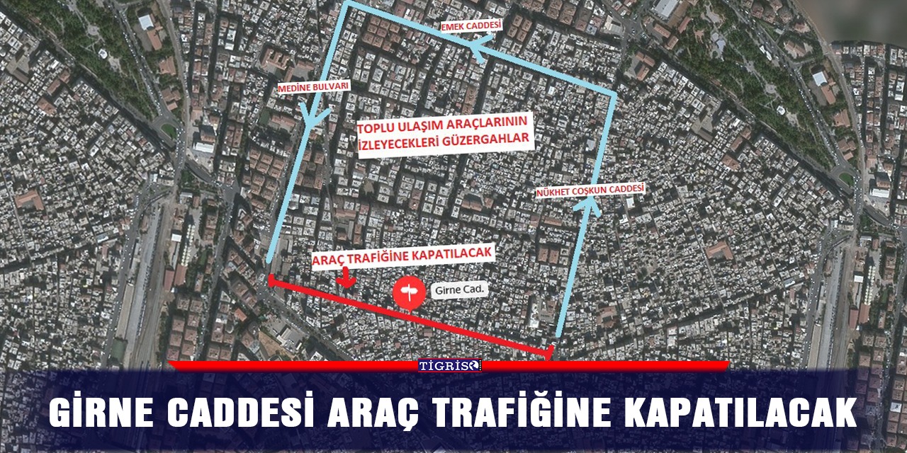 Girne Caddesi araç trafiğine kapatılacak
