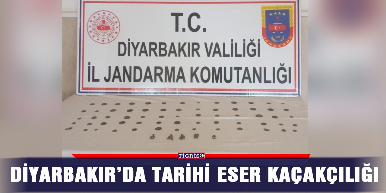 Diyarbakır’da tarihi eser kaçakçılığı
