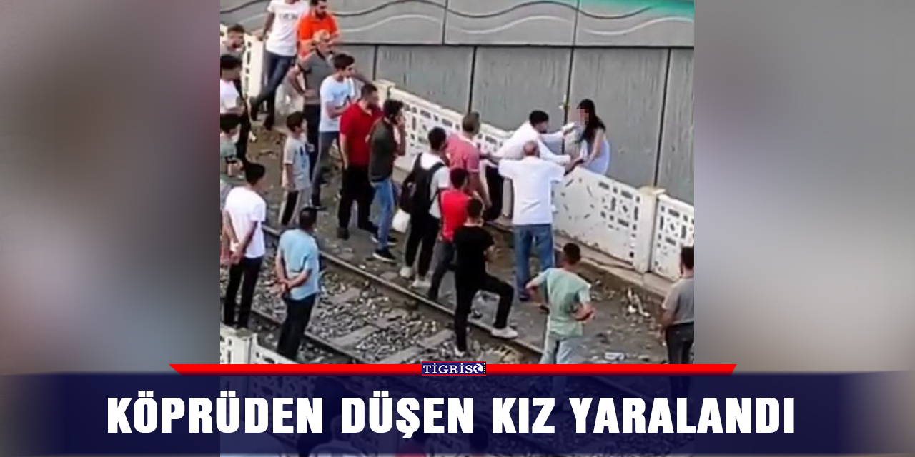 Köprüden düşen kız yaralandı