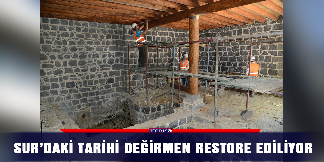 Sur’daki tarihi değirmen restore ediliyor