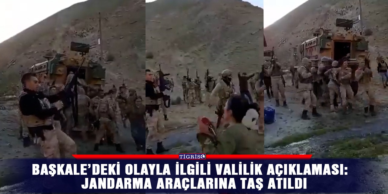 VİDEO - Başkale’deki olayla ilgili valilik açıklaması:  Jandarma araçlarına taş atıldı