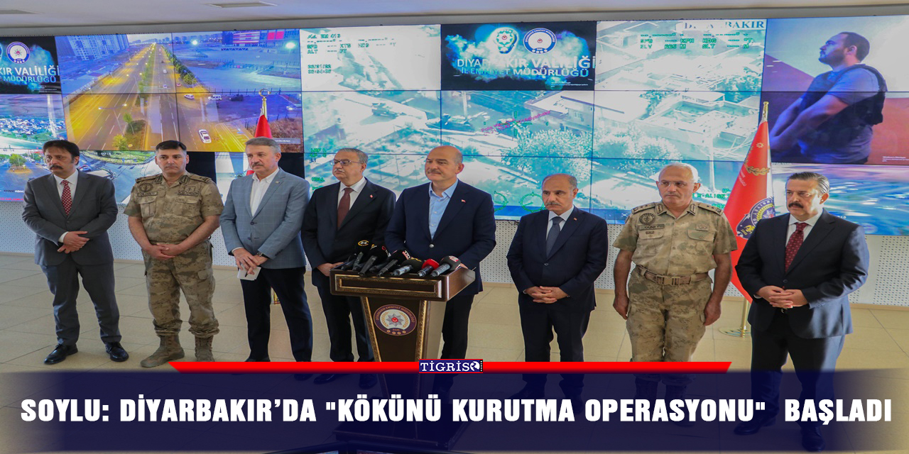 Soylu: Diyarbakır’da "Kökünü Kurutma Operasyonu"  başladı