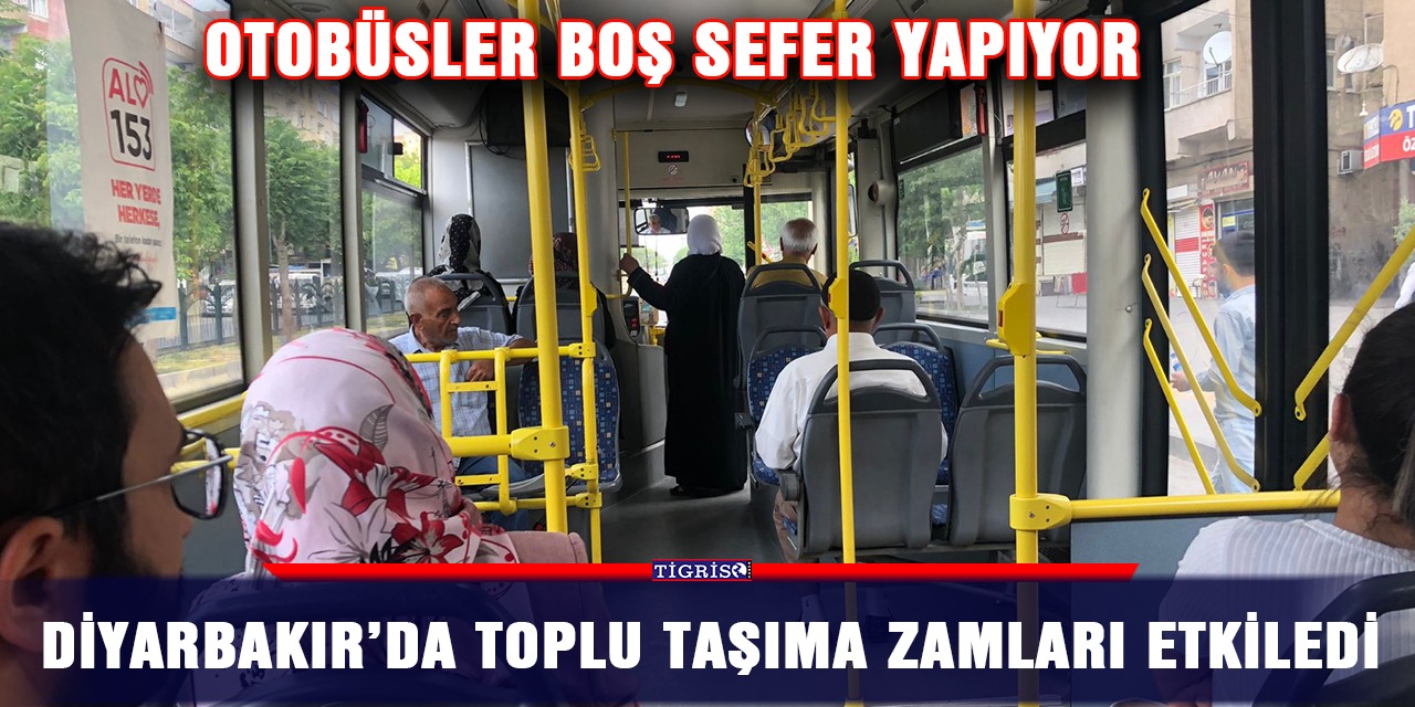 Diyarbakır’da toplu taşıma zamları etkiledi