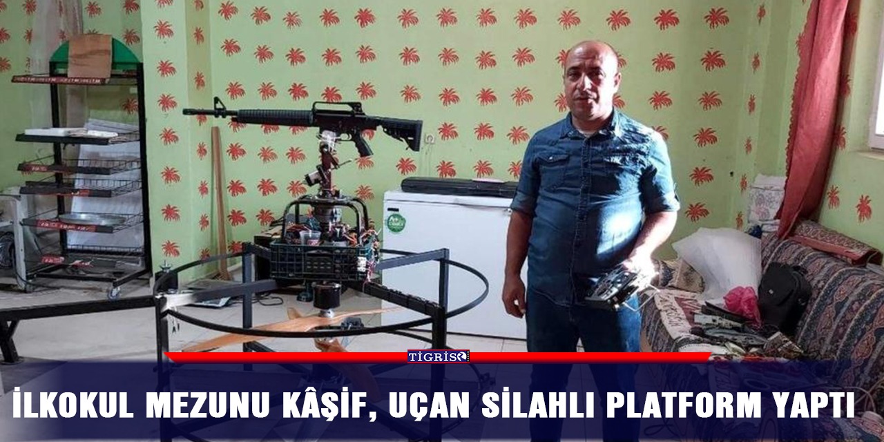 İlkokul mezunu kâşif, uçan silahlı platform yaptı