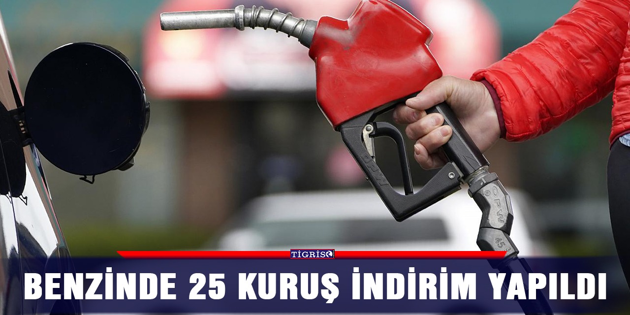 Benzinde 25 kuruş indirim yapıldı