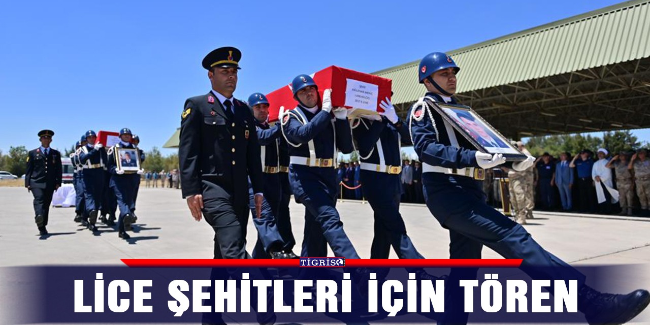 Lice şehitleri için tören
