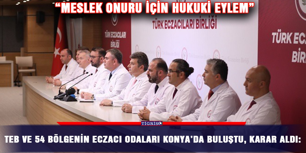 TEB ve 54 bölgenin eczacı odaları Konya’da buluştu, karar aldı