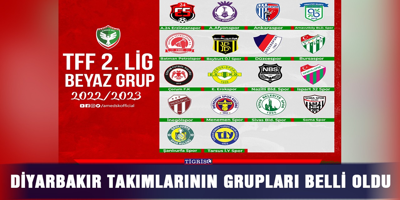 Diyarbakır takımlarının grupları belli oldu