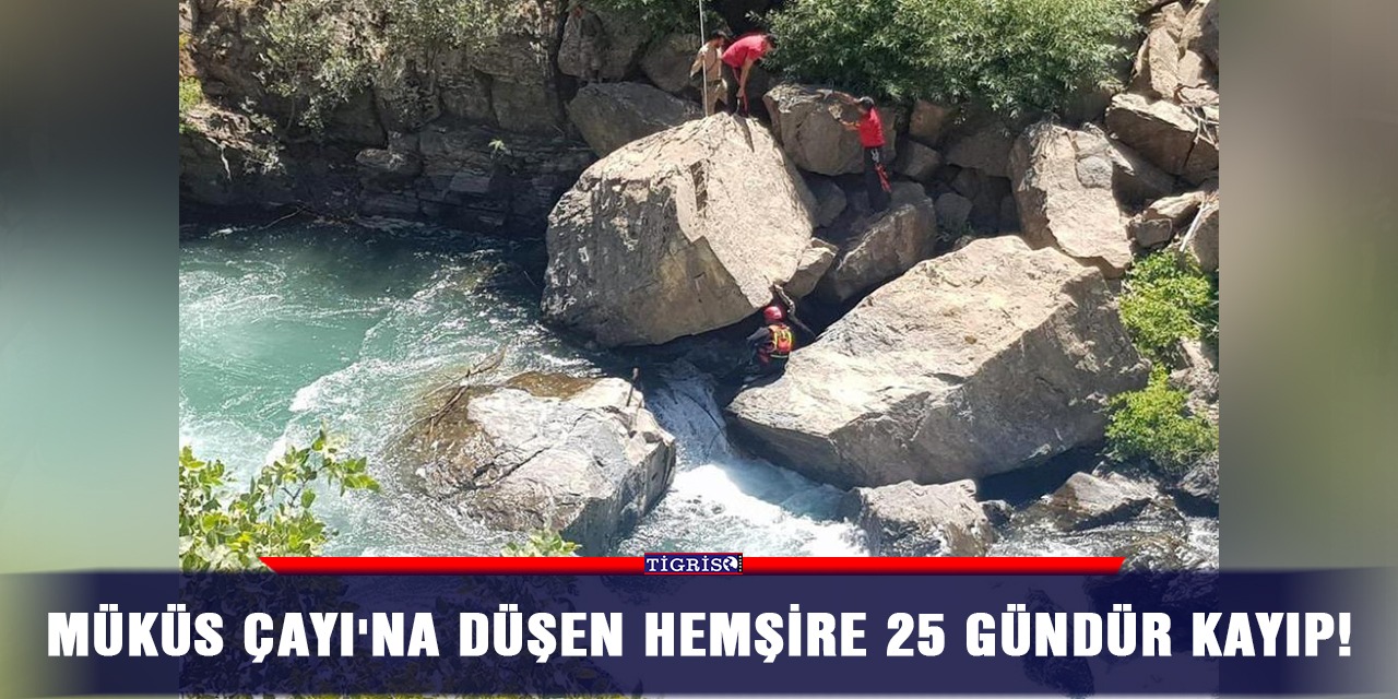 Müküs Çayı'na düşen hemşire 25 gündür kayıp!
