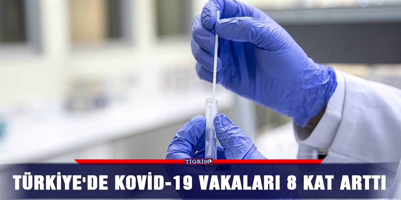 Türkiye'de Kovid-19 vakaları 8 kat arttı