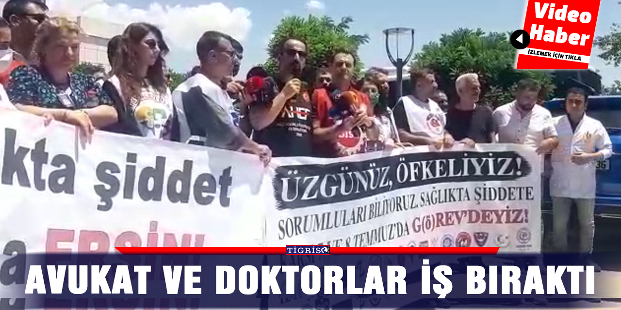VİDEO - Avukat ve doktorlar iş bıraktı