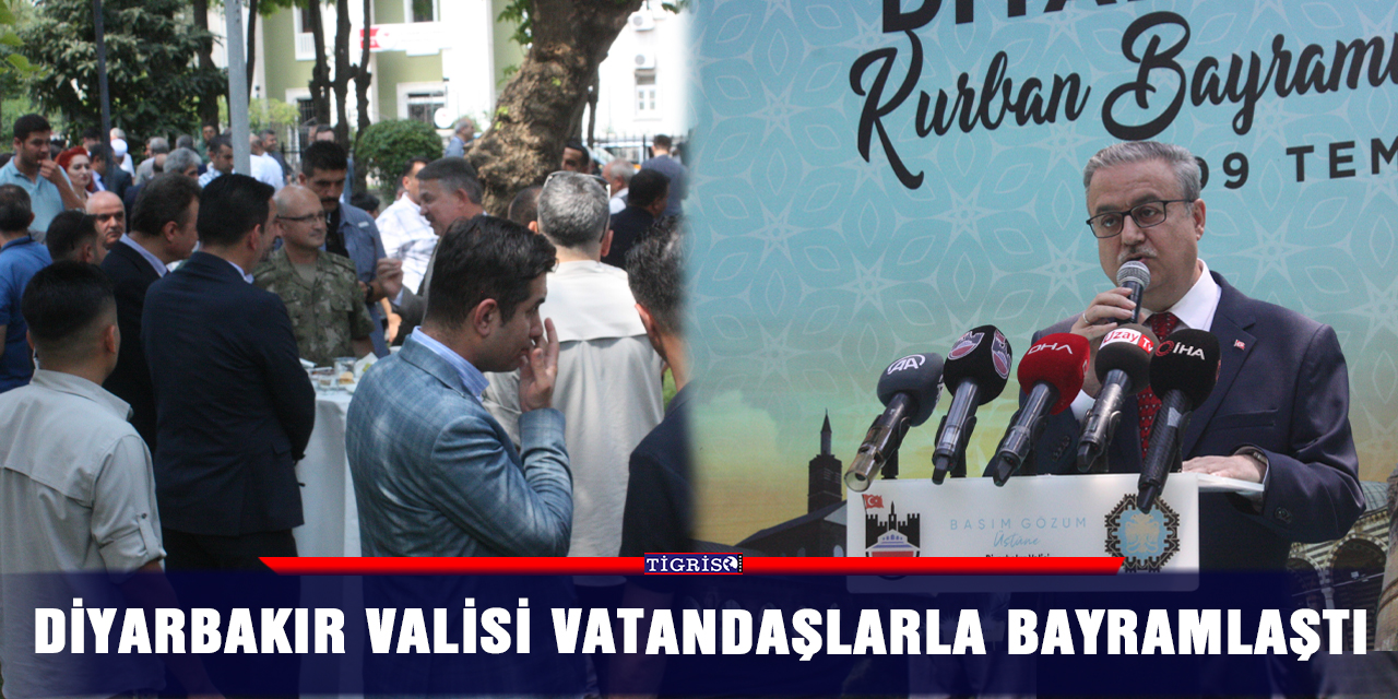 Diyarbakır Valisi vatandaşlarla bayramlaştı