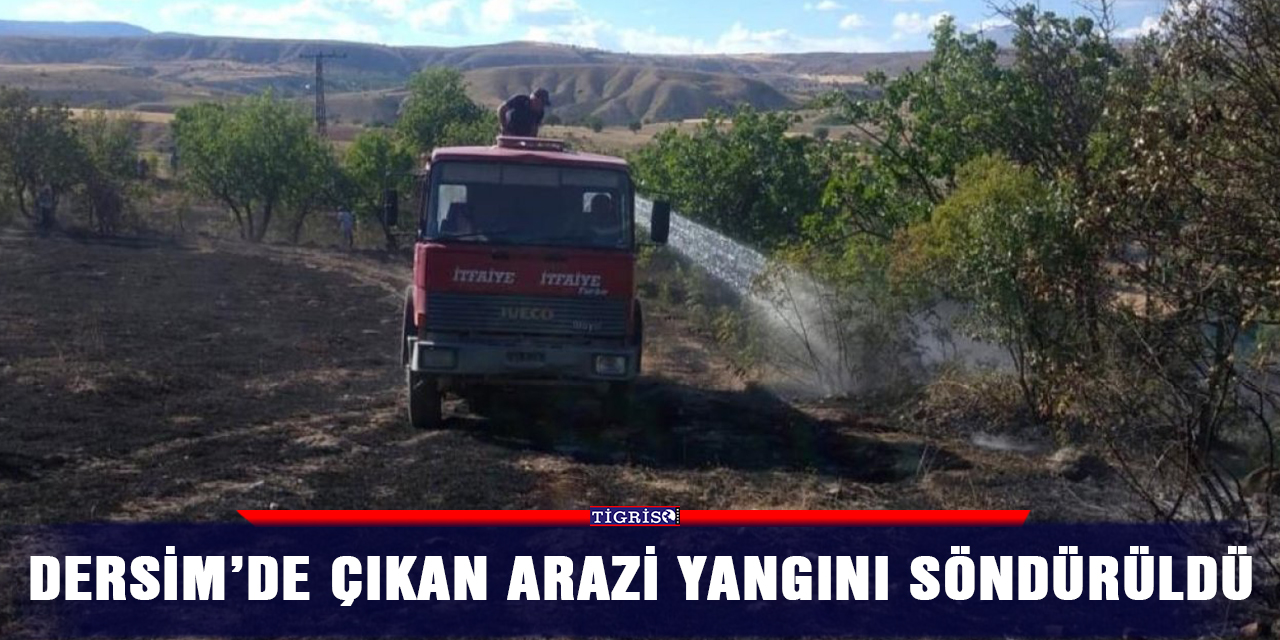 Dersim’de çıkan arazi yangını söndürüldü