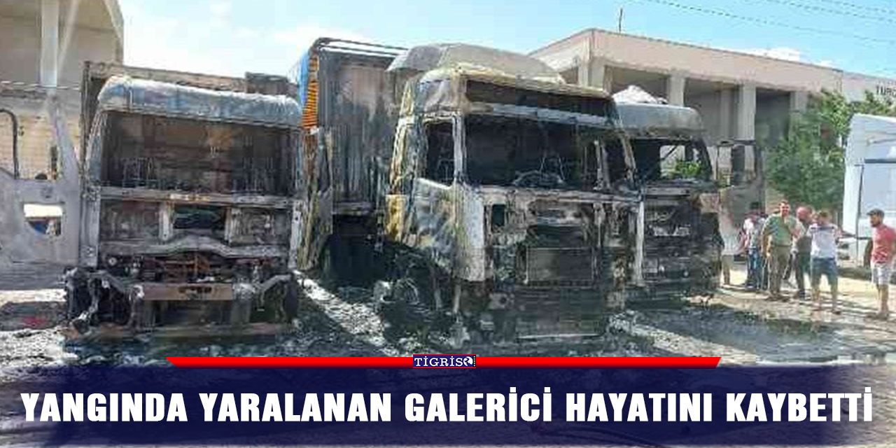 Yangında yaralanan galerici hayatını kaybetti