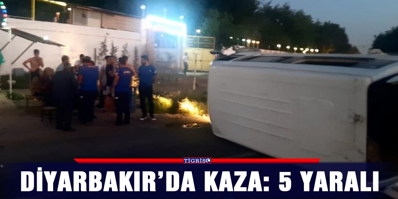 Diyarbakır’da kaza: 5 yaralı