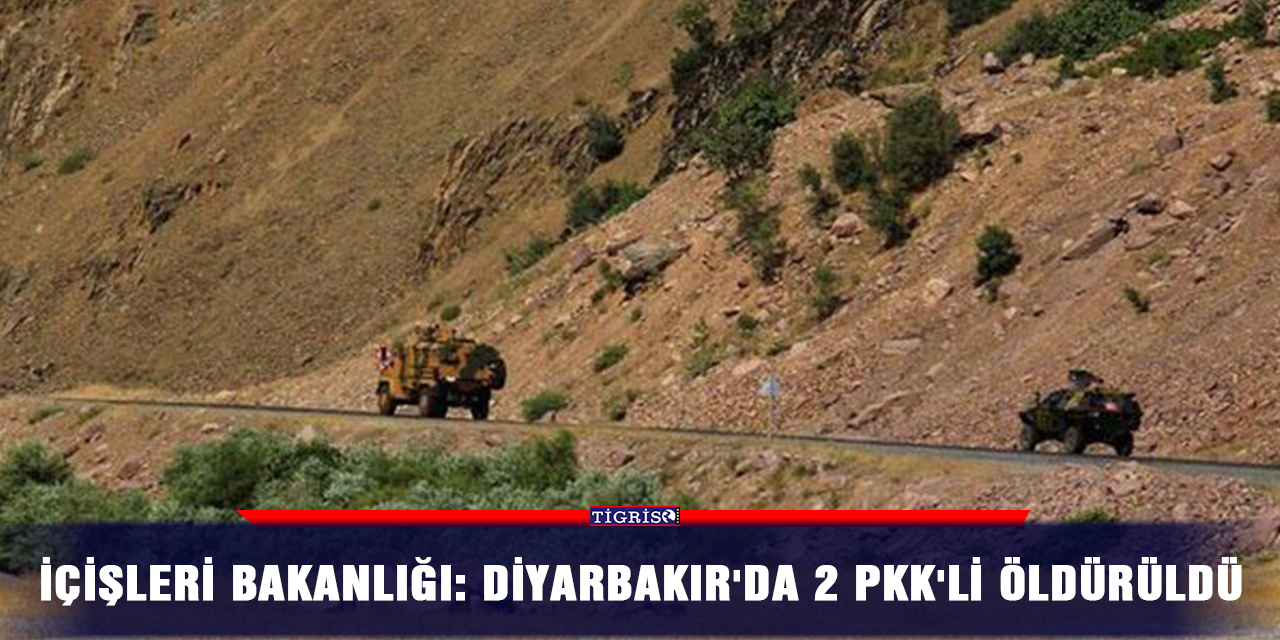 İçişleri Bakanlığı: Diyarbakır'da 2 PKK'li öldürüldü