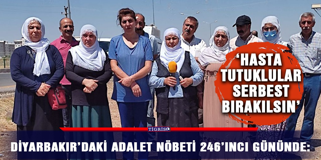 Diyarbakır’daki Adalet Nöbeti 246’ıncı gününde