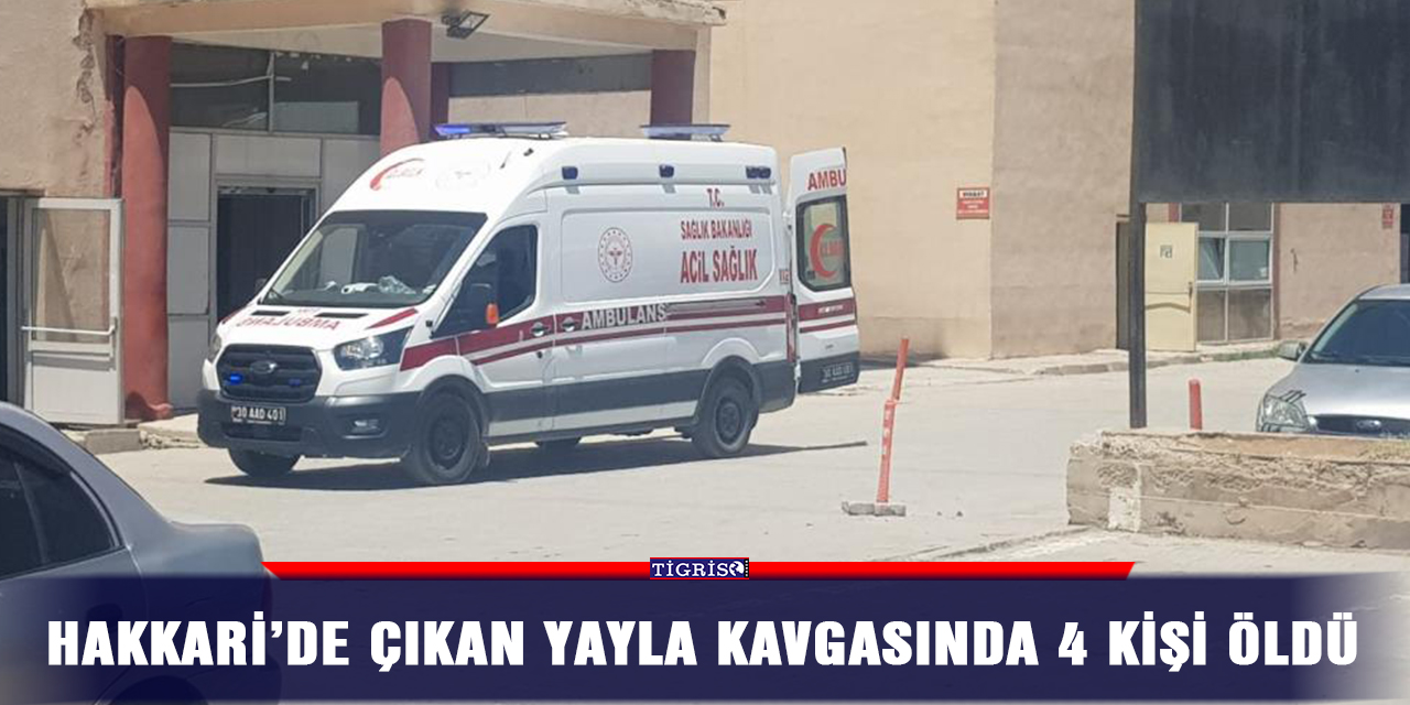 Hakkari’de çıkan yayla kavgasında 4 kişi öldü