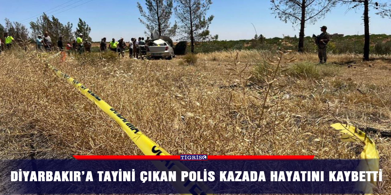 Diyarbakır’a tayini çıkan polis kazada hayatını kaybetti