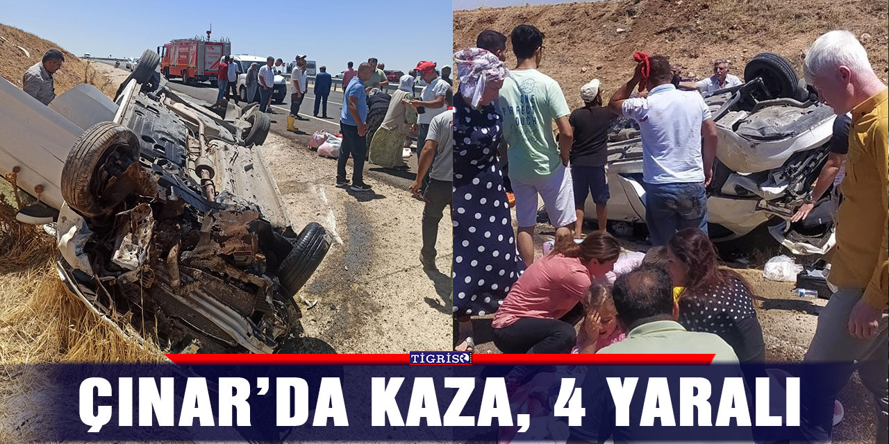Çınar’da kaza, 4 yaralı