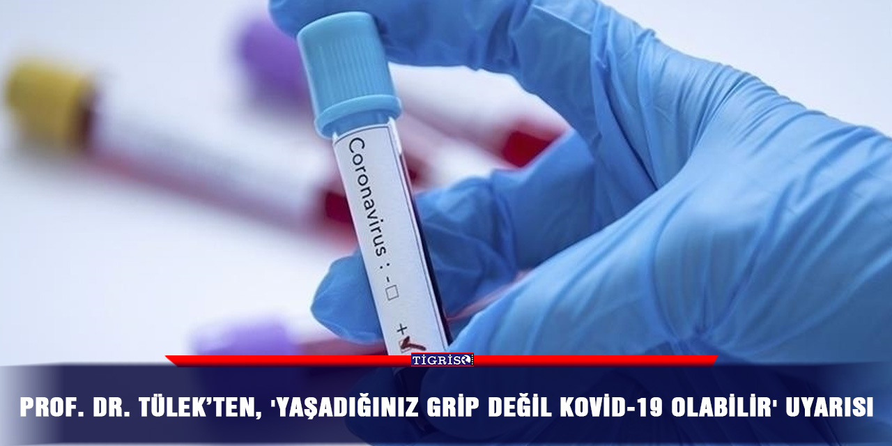 Prof. Dr. Tülek’ten, 'Yaşadığınız grip değil Kovid-19 olabilir' uyarısı