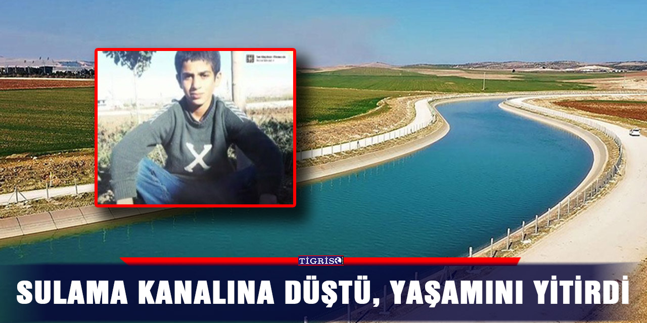 Sulama kanalına düştü, yaşamını yitirdi