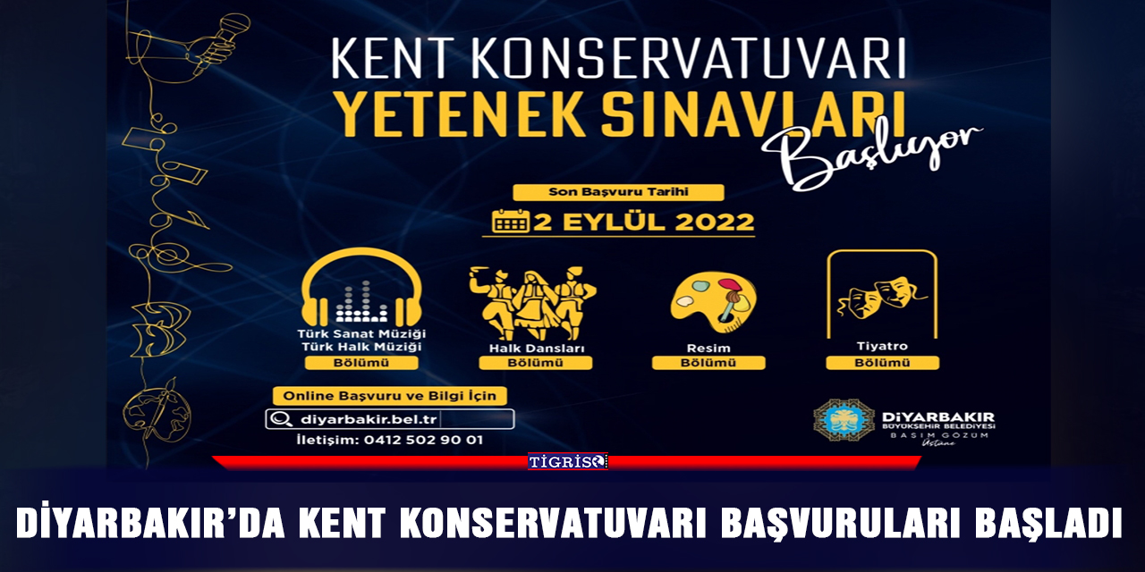 Diyarbakır’da kent Konservatuvarı başvuruları başladı