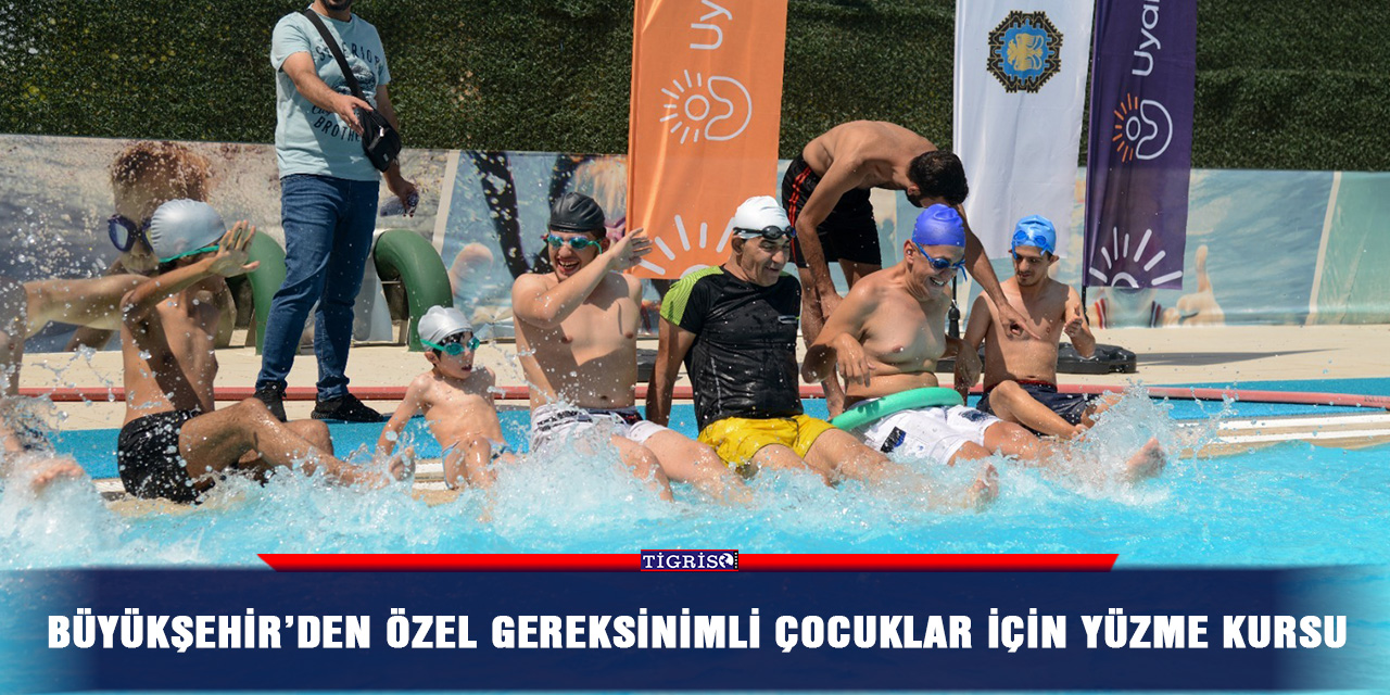 Büyükşehir’den özel gereksinimli çocuklar için yüzme kursu