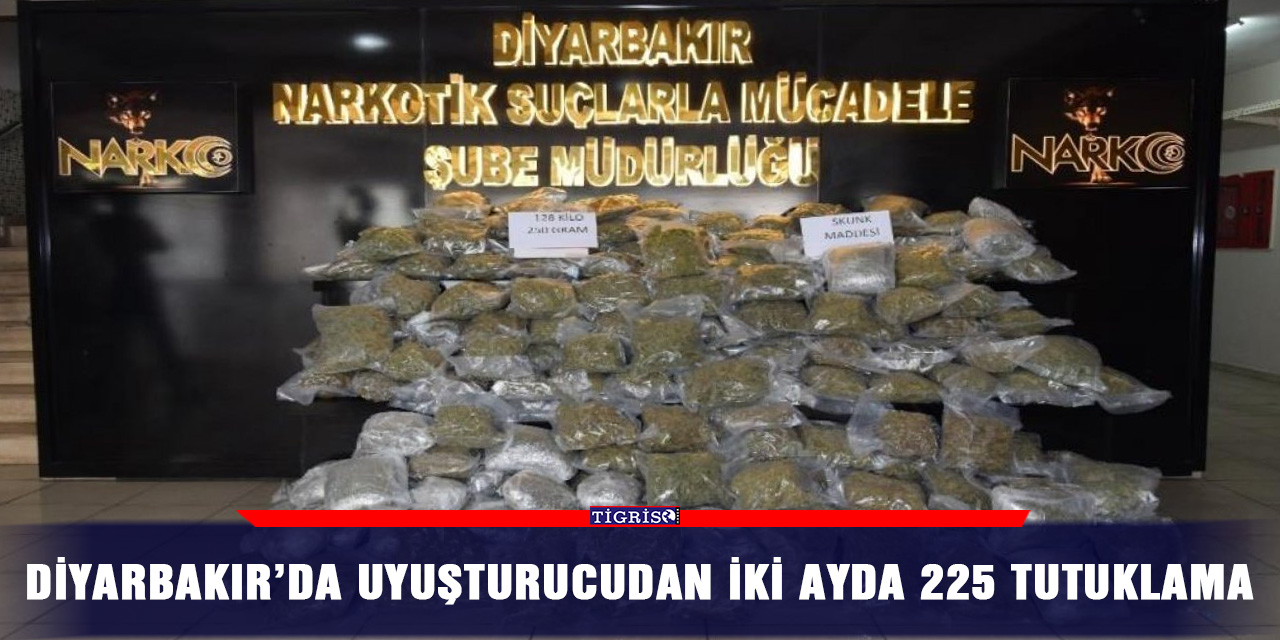 Diyarbakır’da uyuşturucudan iki ayda 225 tutuklama