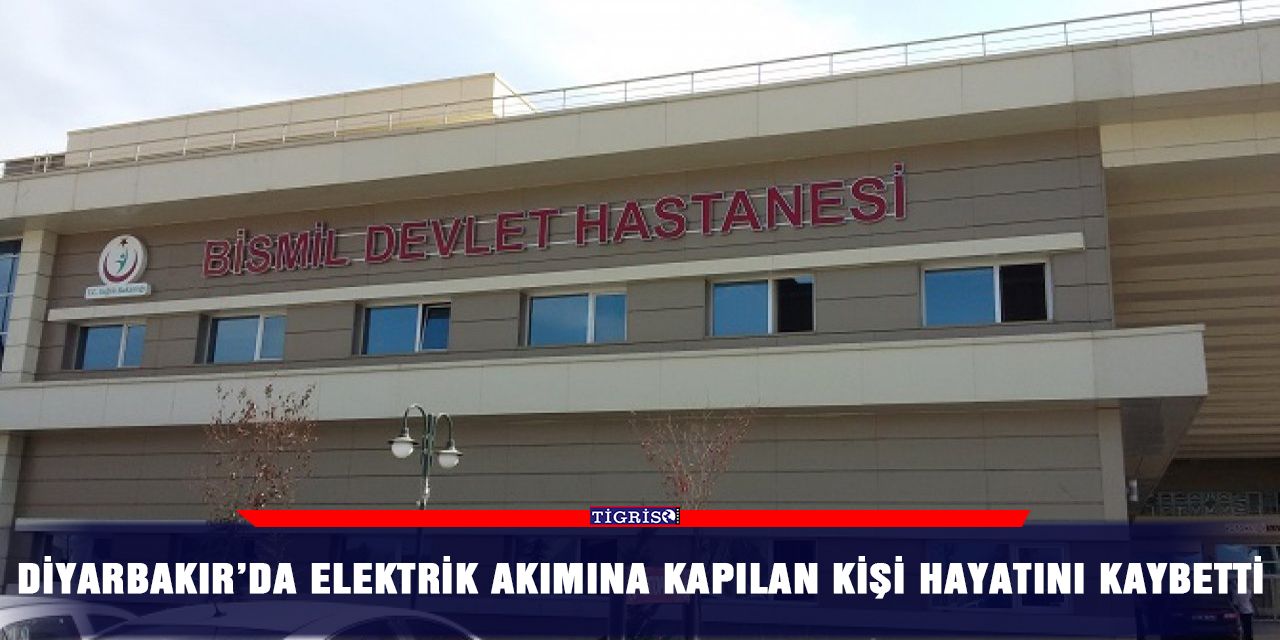 Diyarbakır’da elektrik akımına kapılan kişi hayatını kaybetti