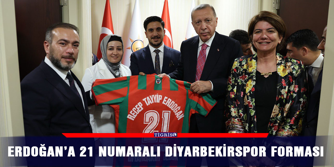 Erdoğan’a 21 numaralı Diyarbekirspor forması