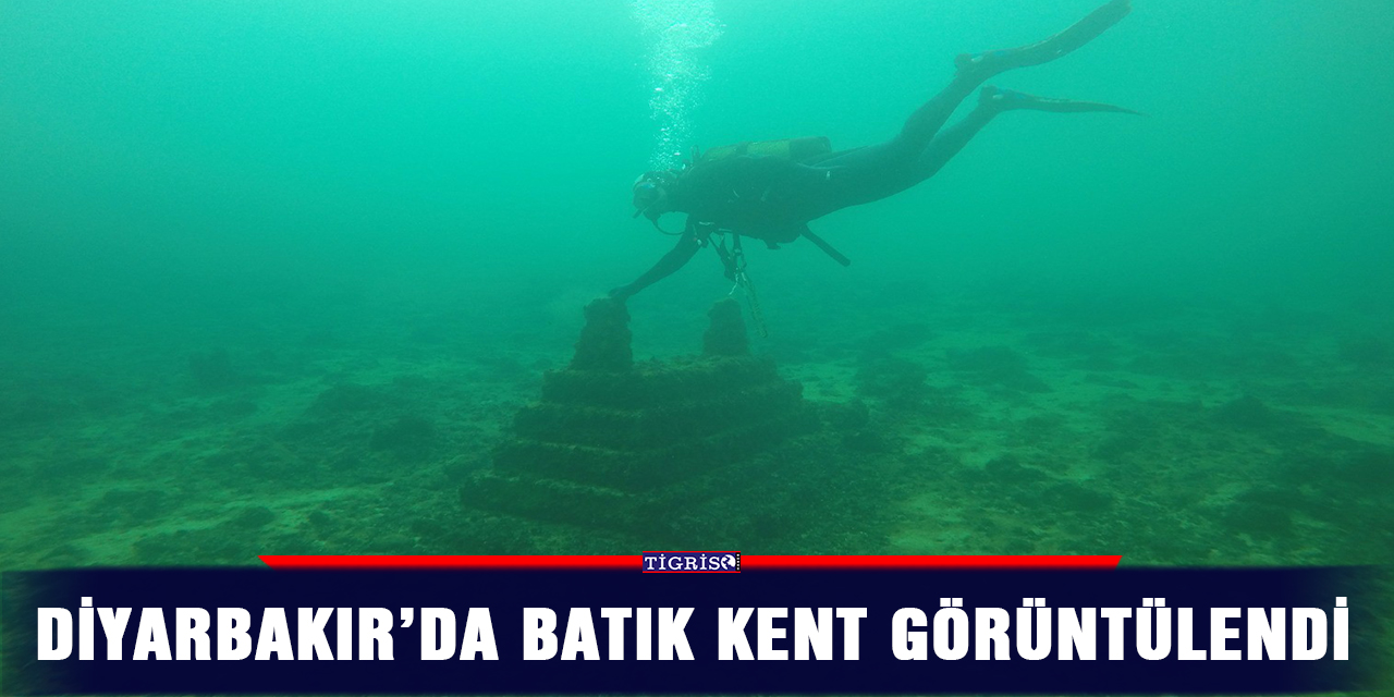 Diyarbakır’da batık kent görüntülendi