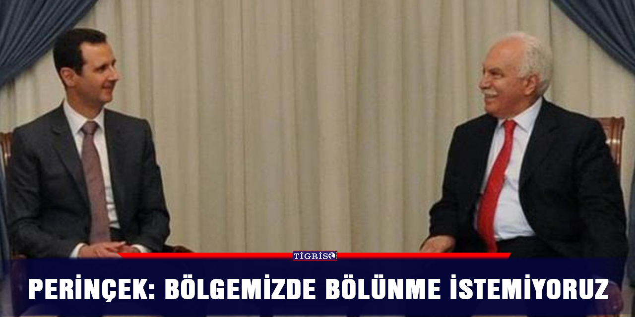 Perinçek: Bölgemizde bölünme istemiyoruz