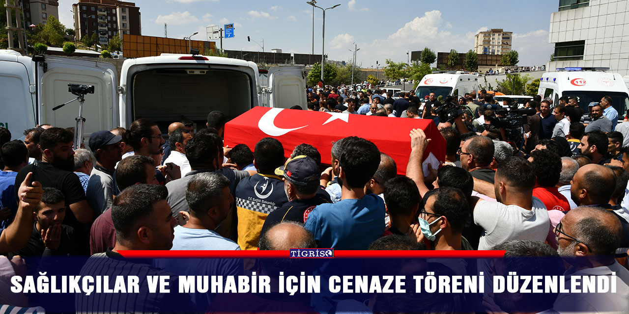 Sağlıkçılar ve muhabir için cenaze töreni düzenlendi
