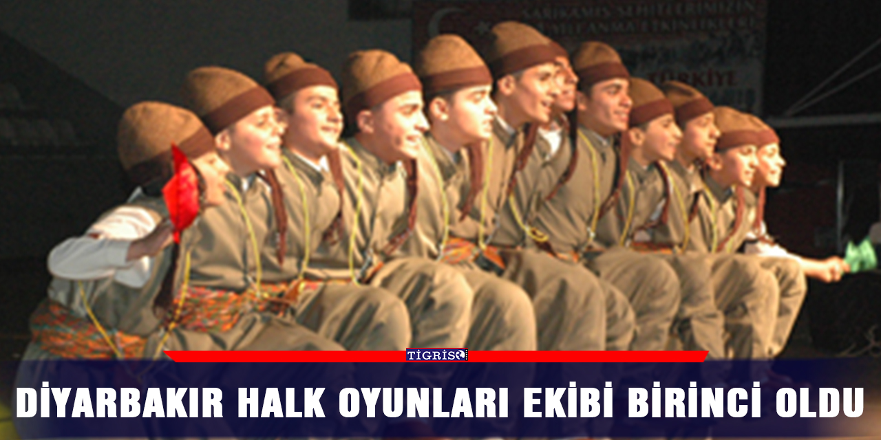 Diyarbakır halk oyunları ekibi birinci oldu