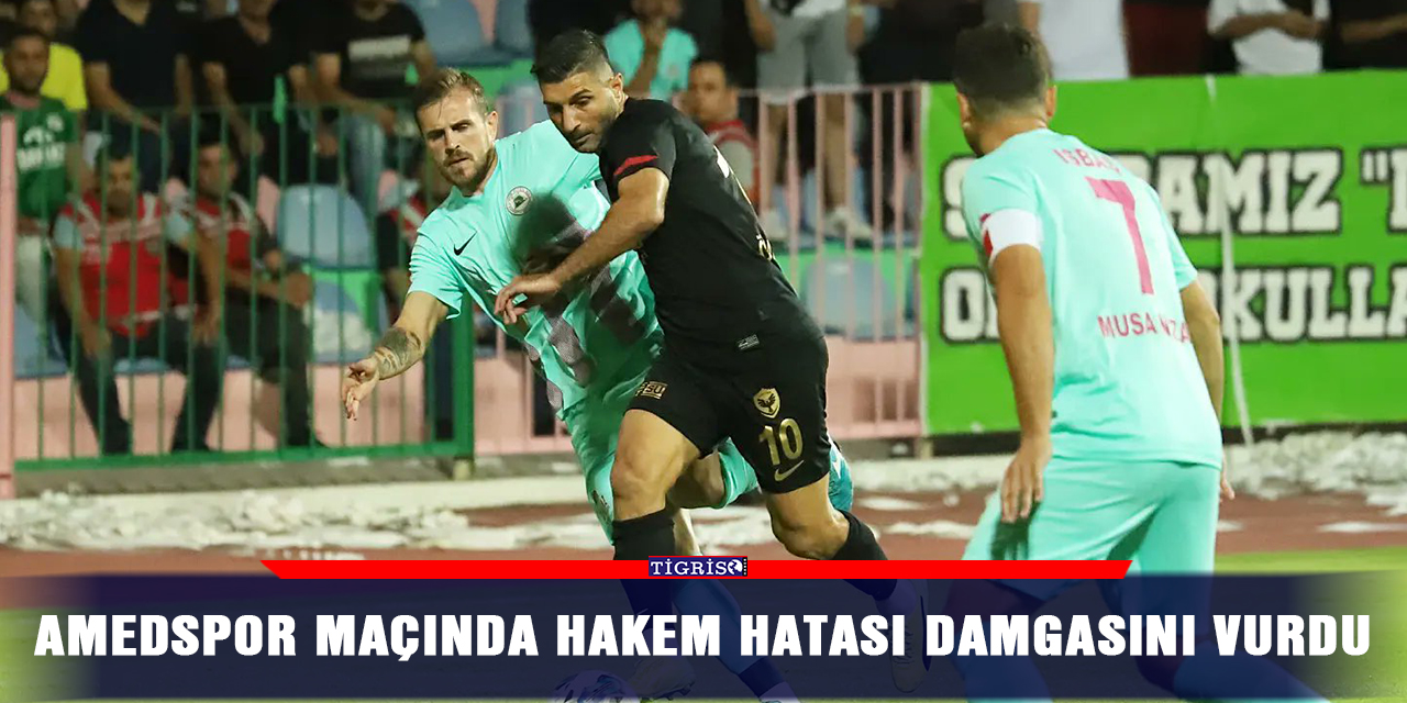 VİDEO - Amedspor maçında hakem hatası damgasını vurdu