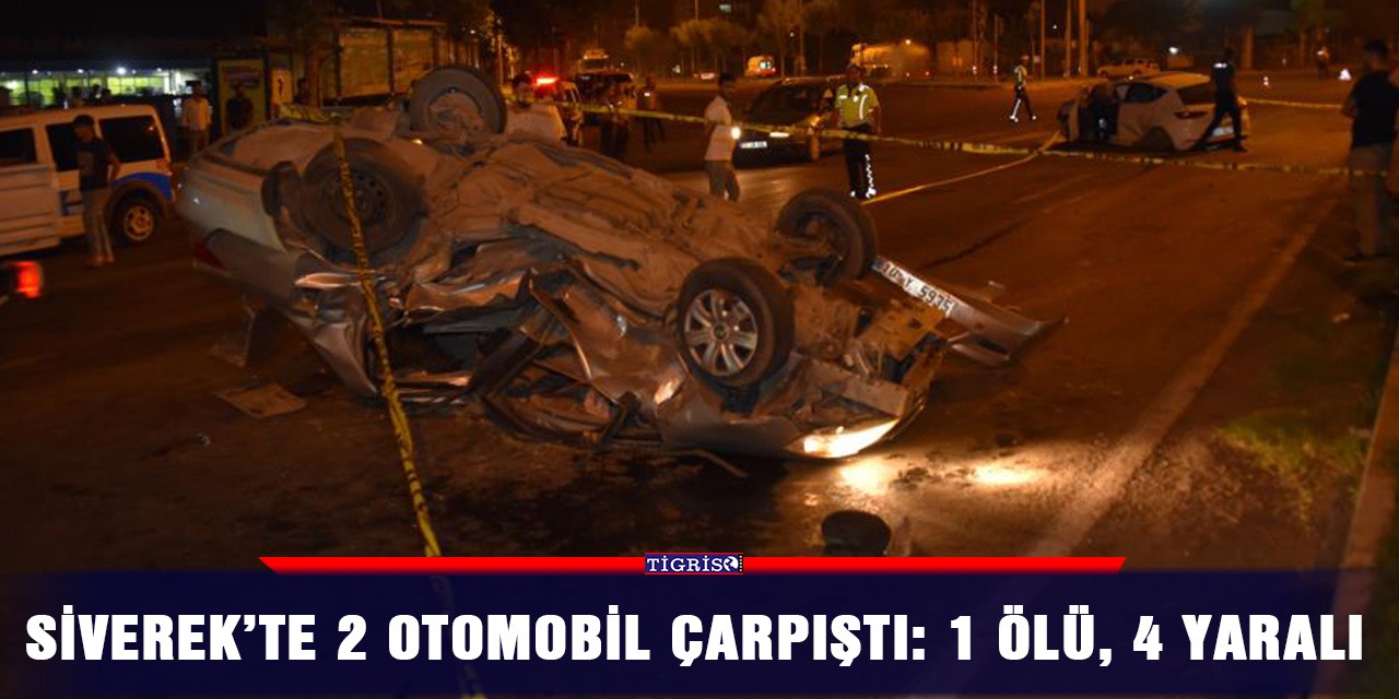 Siverek’te 2 otomobil çarpıştı: 1 ölü, 4 yaralı