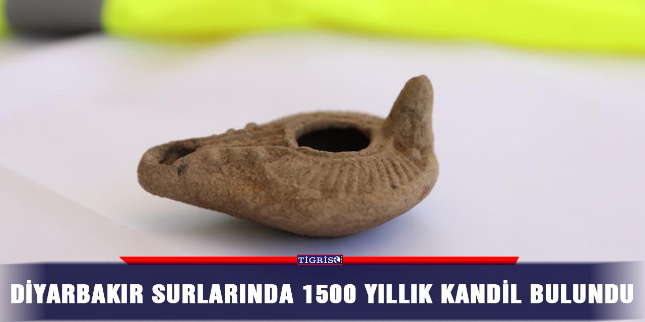 Diyarbakır Surlarında 1500 yıllık kandil bulundu