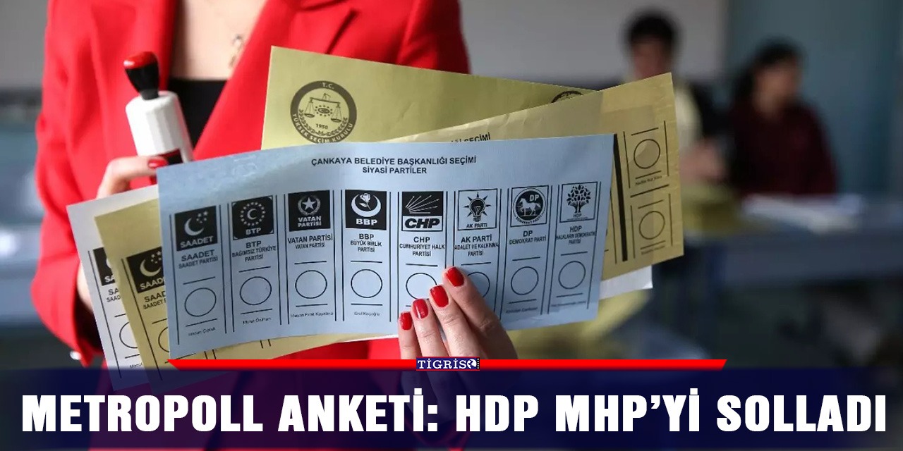 MetroPOLL anketi: HDP MHP’yi solladı