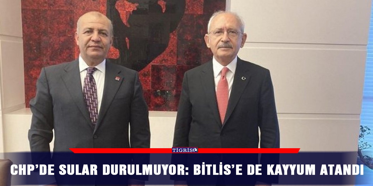 CHP’de sular durulmuyor: Bitlis’e de kayyum atandı