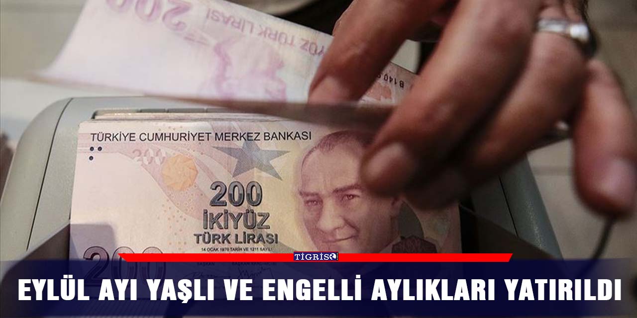 Eylül ayı yaşlı ve engelli aylıkları yatırıldı