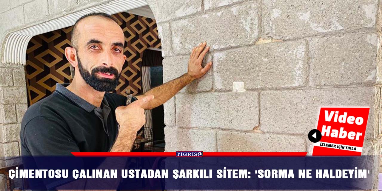 VİDEO - Çimentosu çalınan ustadan şarkılı sitem: 'Sorma ne haldeyim'