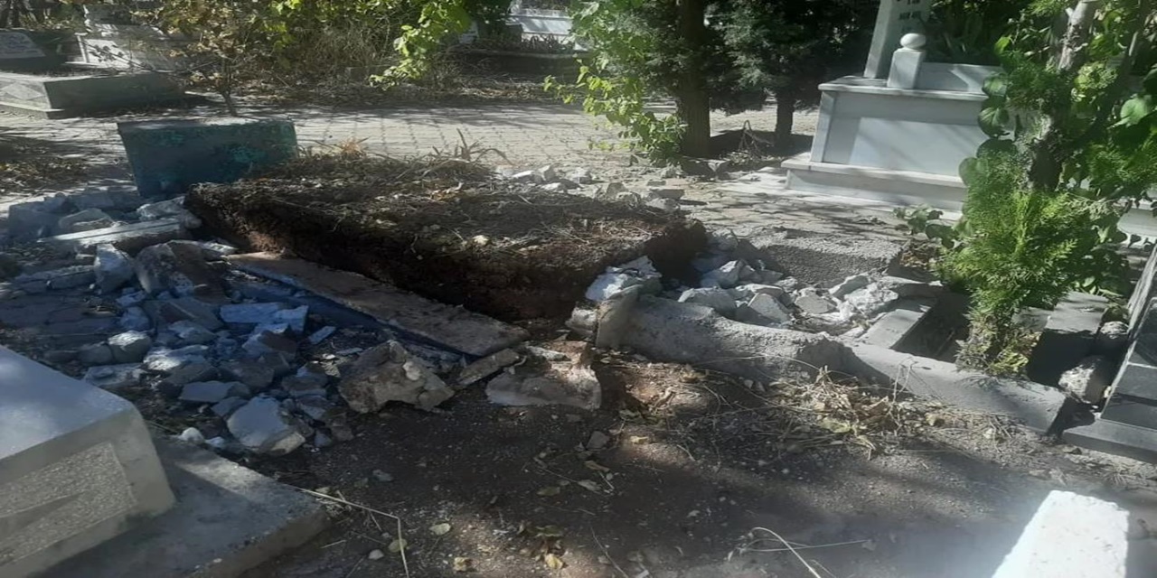 VİDEO - Diyarbakır’da mezarlar tahrip edildi