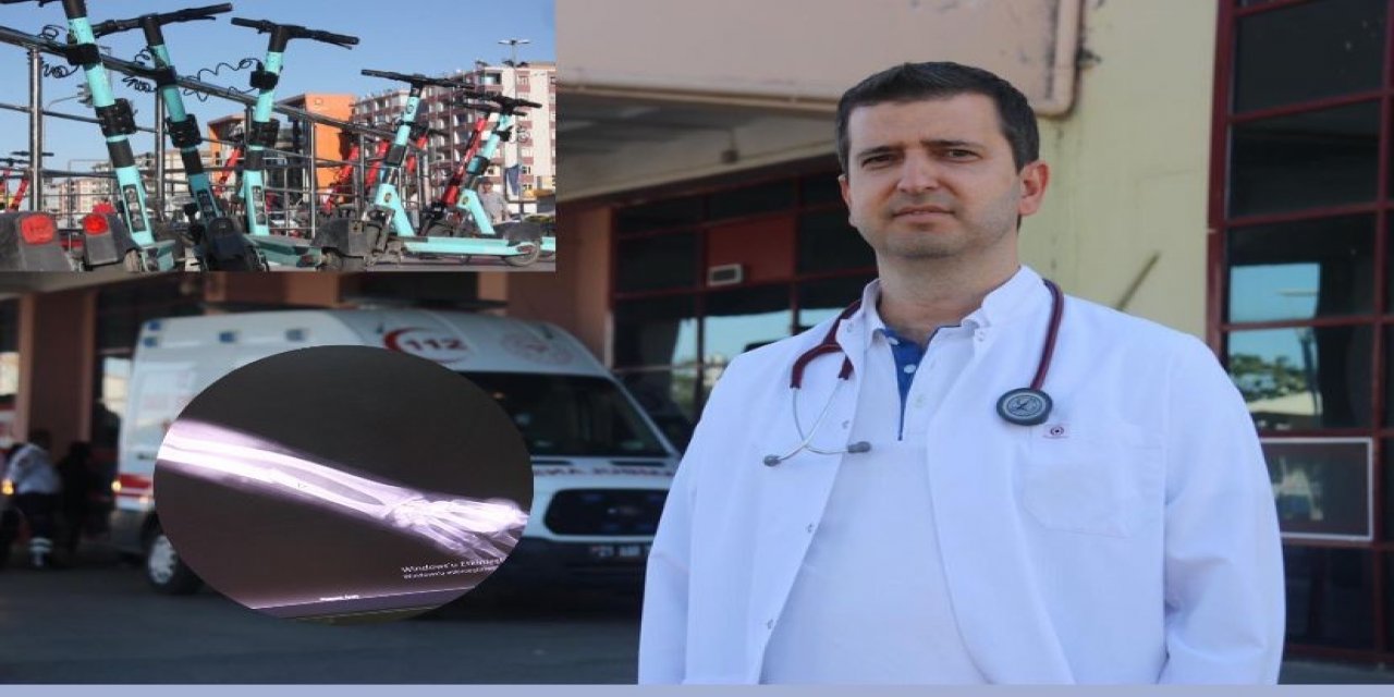 Diyarbakır’da, scooter kazalarıyla hastane acilleri doldu taştı