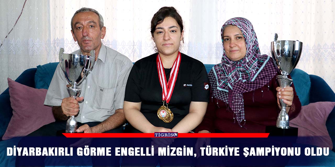Diyarbakırlı görme engelli Mizgin, Türkiye şampiyonu oldu