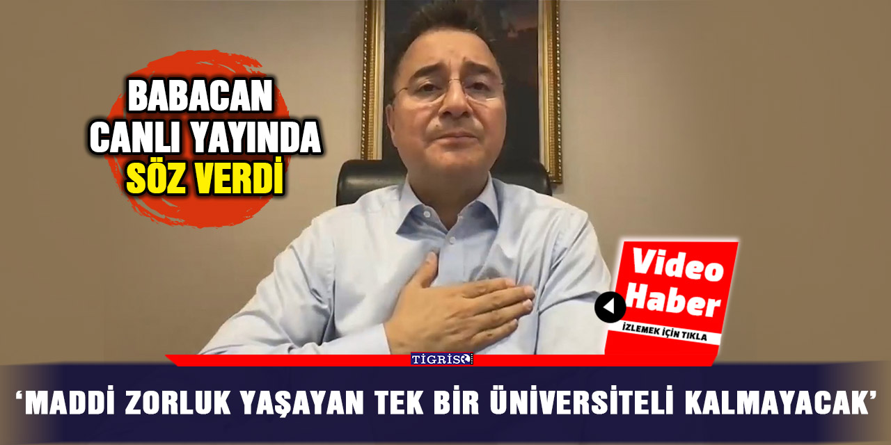 VİDEO - ‘Maddi zorluk yaşayan tek bir üniversiteli kalmayacak’