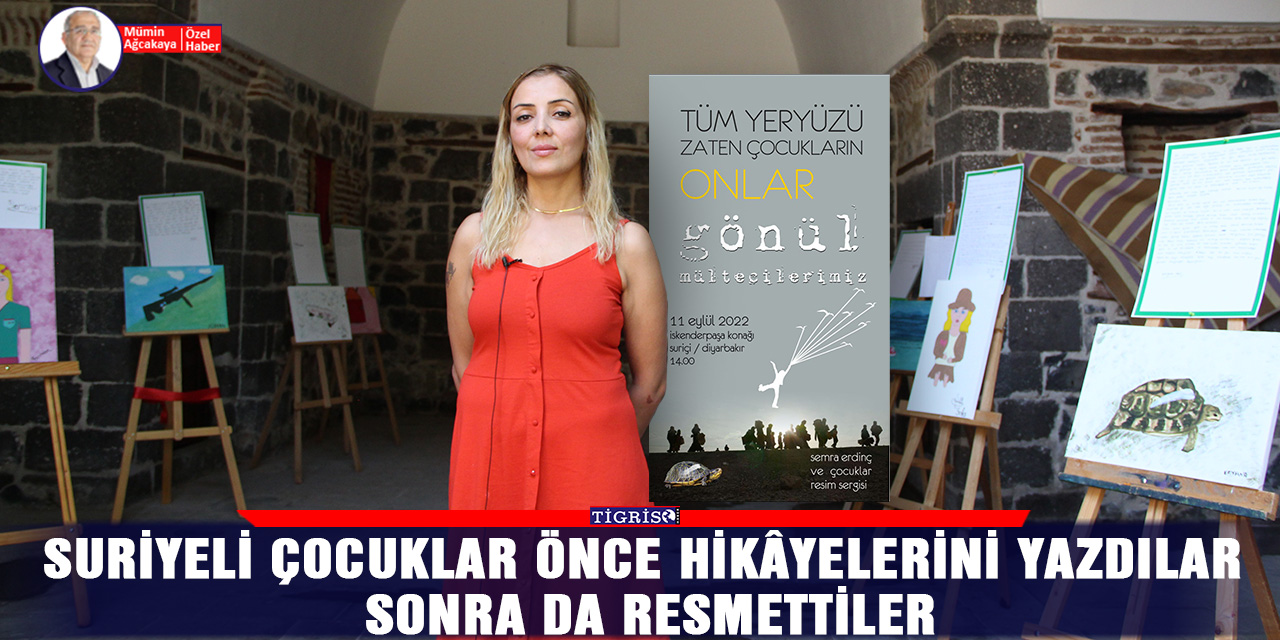 VİDEO - Suriyeli çocuklar önce hikâyelerini yazdılar sonra da resmettiler